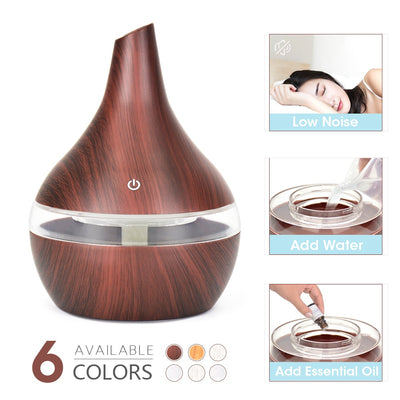 Wood Grain Ultrasonic Humidifier