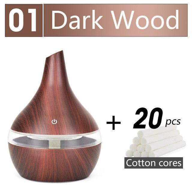 Wood Grain Ultrasonic Humidifier