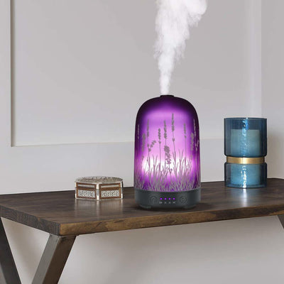 Ultrasonic Aroma Diffuser Glass Air Humidifier Essential Oil