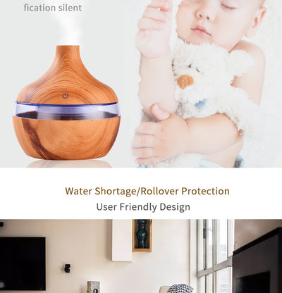 Ultrasonic Wood Grain Humidifier