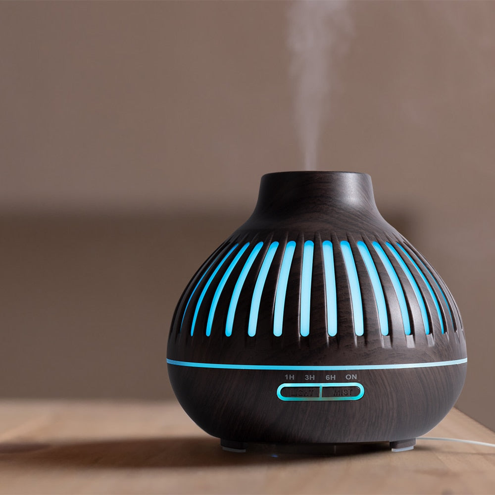 New 400ml Wood Essential Oil Diffuser Air Humidifier