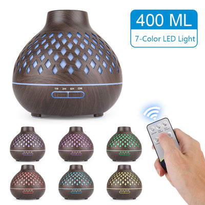 New 400ml Wood Essential Oil Diffuser Air Humidifier