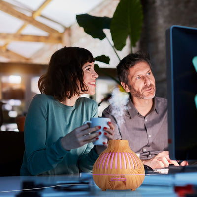 New 400ml Wood Essential Oil Diffuser Air Humidifier