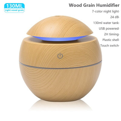 New 400ml Wood Essential Oil Diffuser Air Humidifier