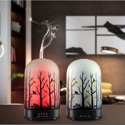 Ultrasonic Aroma Diffuser Glass Air Humidifier Essential Oil